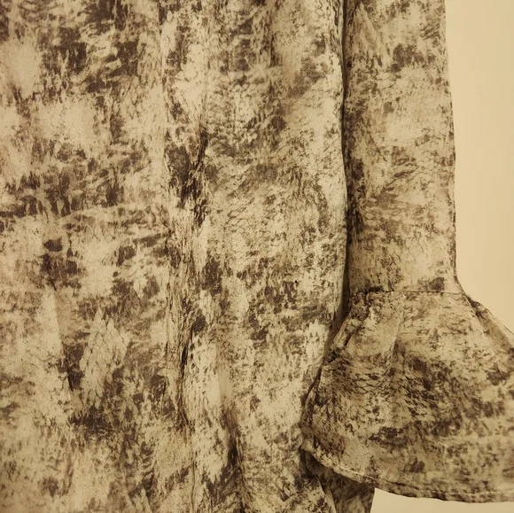 Intermix Ruffle Patterned Mini Skirt - Picture 2 of 5